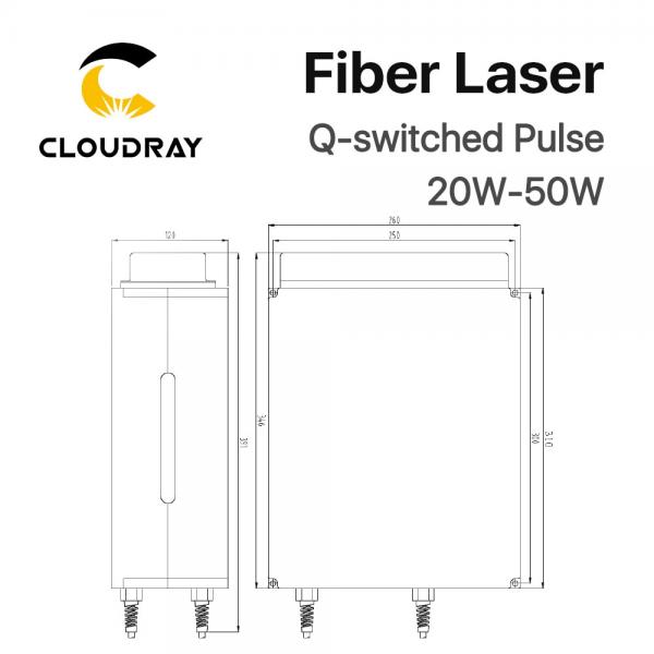 Raycus 20W-50W Q-switched Pulse Fiber Laser Series GQM 1064nm High Quality Laser Marking Machine DIY PART