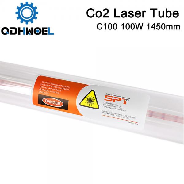 QDHWOEL SPT C100 1450MM 100W Co2 Laser Tube for CO2 Laser Engraving Cutting Machine